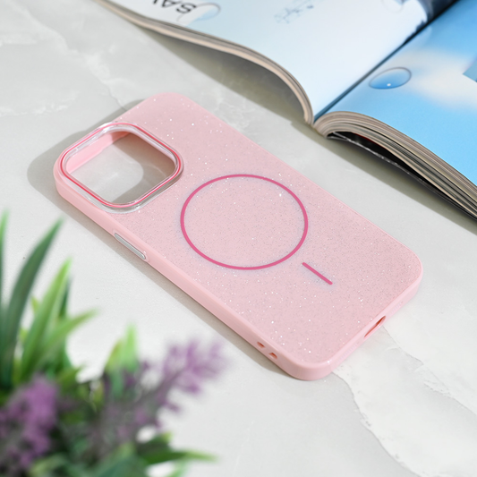 Torbica Magsafe Sparkle Dust za iPhone 13 Pro 6.1 rose