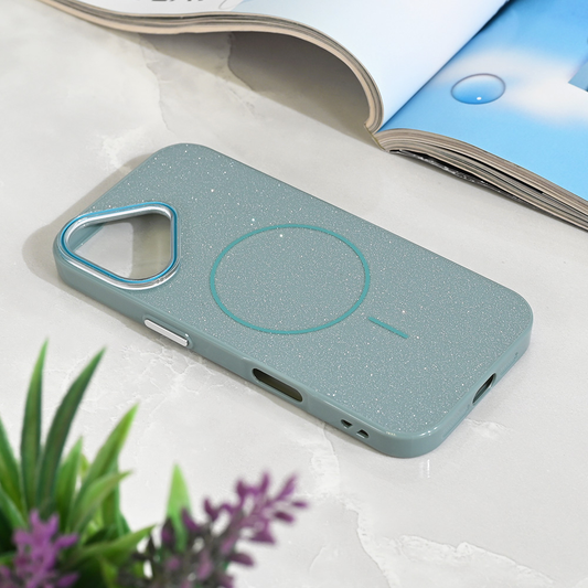 Torbica Magsafe Sparkle Dust za iPhone 17 6.3 zelena