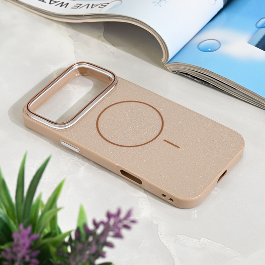 Torbica Magsafe Sparkle Dust za iPhone 17 Pro Max 6.9 zlatna