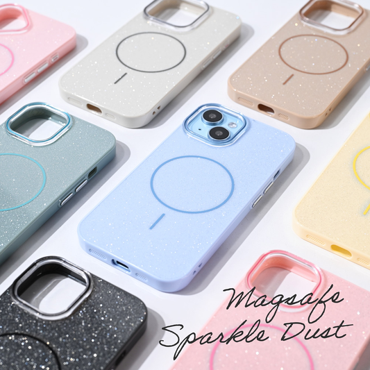 Torbica Magsafe Sparkle Dust za iPhone 17 Pro Max 6.9 zlatna