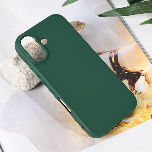 Torbica Teracell Soft Velvet za iPhone 17 6.3 tamno zelena