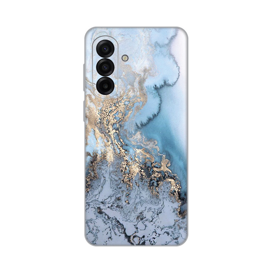 Torbica Silikonska Print za Samsung A175F Galaxy A17 Blue Gold Marble