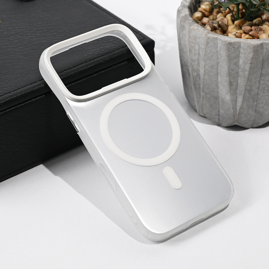 Torbica Magsafe Clear za iPhone 17 Pro 6.3 srebrna