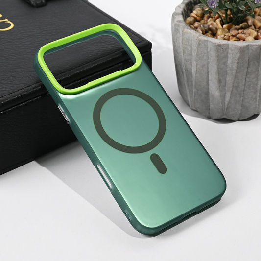 Torbica Magsafe Clear za iPhone 17 Pro Max 6.9 zelena