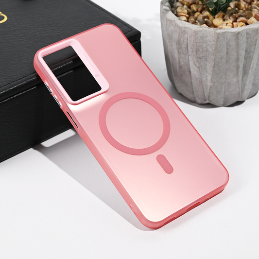 Torbica Magsafe Clear za Samsung A175 Galaxy A17 roze