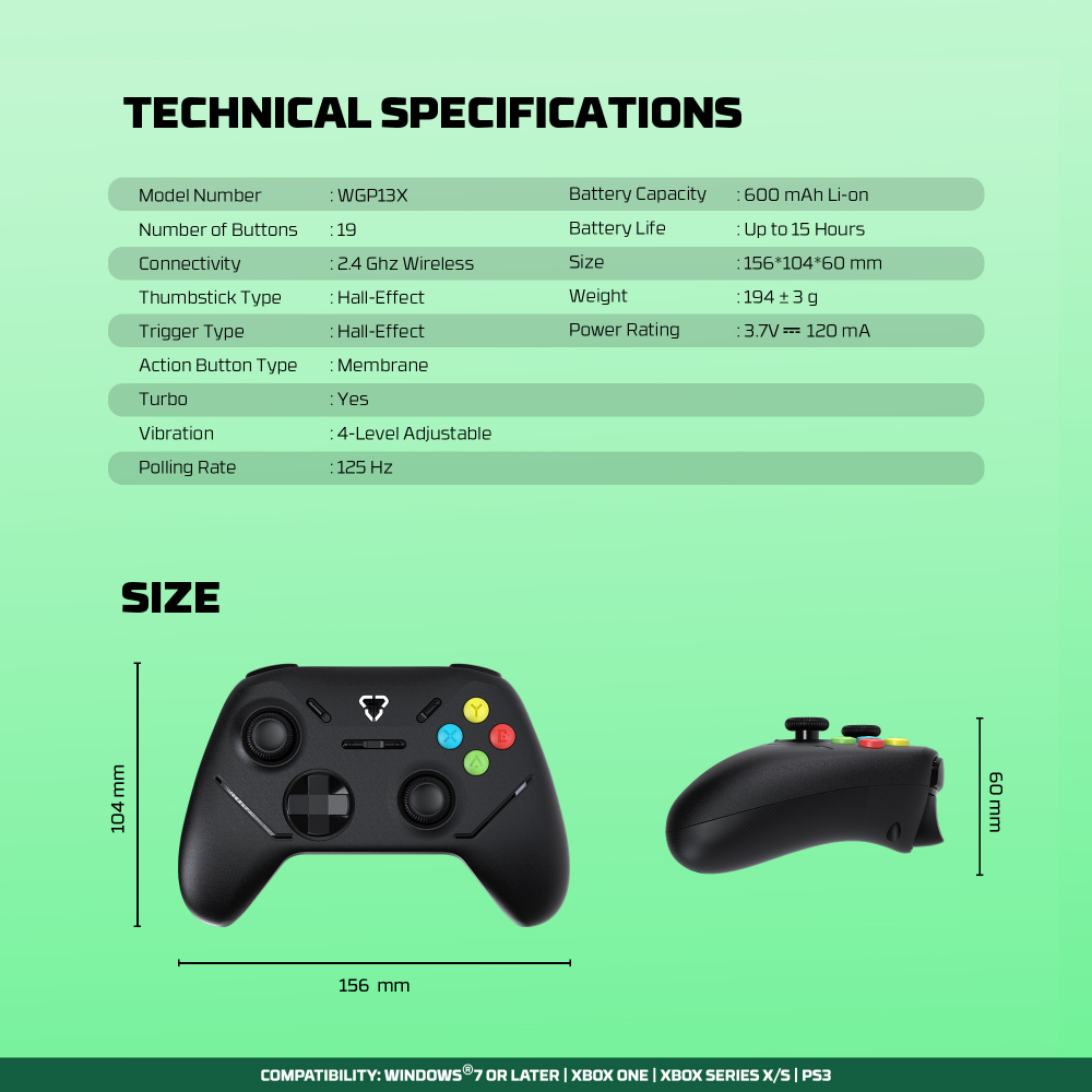 Joypad wireless Fantech WGP13X Shooter III crni