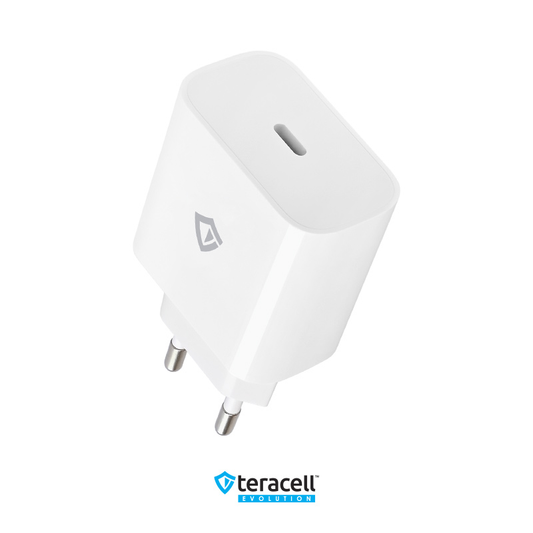 Kucni punjac Teracell Evolution TC-07 PD Fast charging  20W sa PD type C kablom beli CE