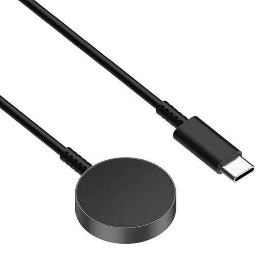 Punjac za Samsung Galaxy watch 7, 6, 5, 4, 3, Active 1, 2 Classic, FE, Ultra, Type C crni