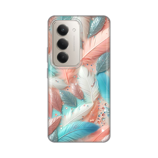 Torbica Silikonska Print za Xiaomi Redmi 15 4G Pastel Feathers