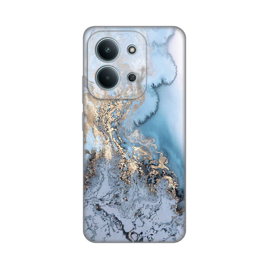 Torbica Silikonska Print za Xiaomi Redmi 15C 4G Blue Gold Marble