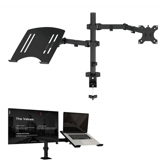 Drzac za monitor + laptop podesivi crni