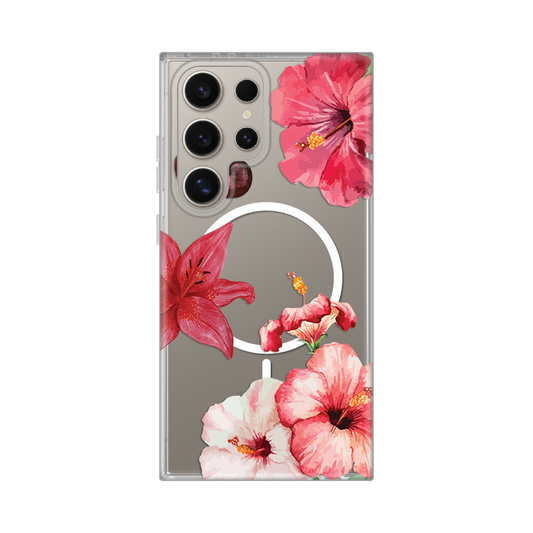 Torbica Print Magsafe za Samsung S918B Galaxy S23 Ultra Hibiscus