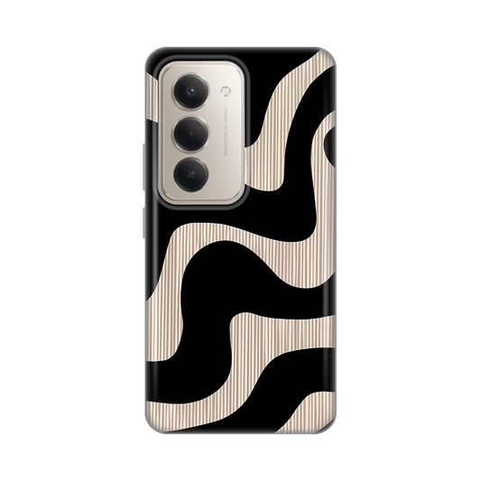 Torbica Silikonska Print Skin za Xiaomi Redmi 15 4G Black Flow