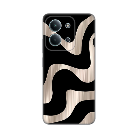 Torbica Silikonska Print Skin za Xiaomi Redmi 15C 4G Black Flow