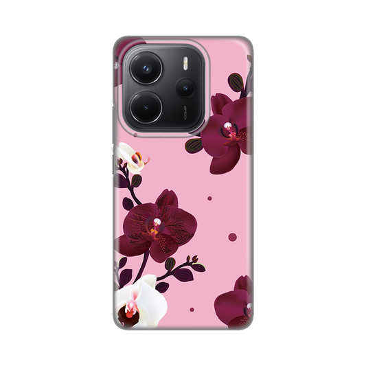 Torbica Silikonska Print Skin za Xiaomi Redmi Note 14 4G (SRB) Pink Orchid