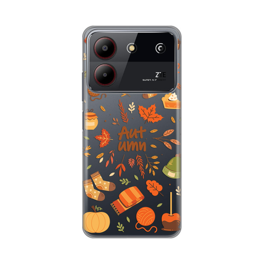 Torbica Silikonska Print Skin za ZTE Blade A54 Autumn
