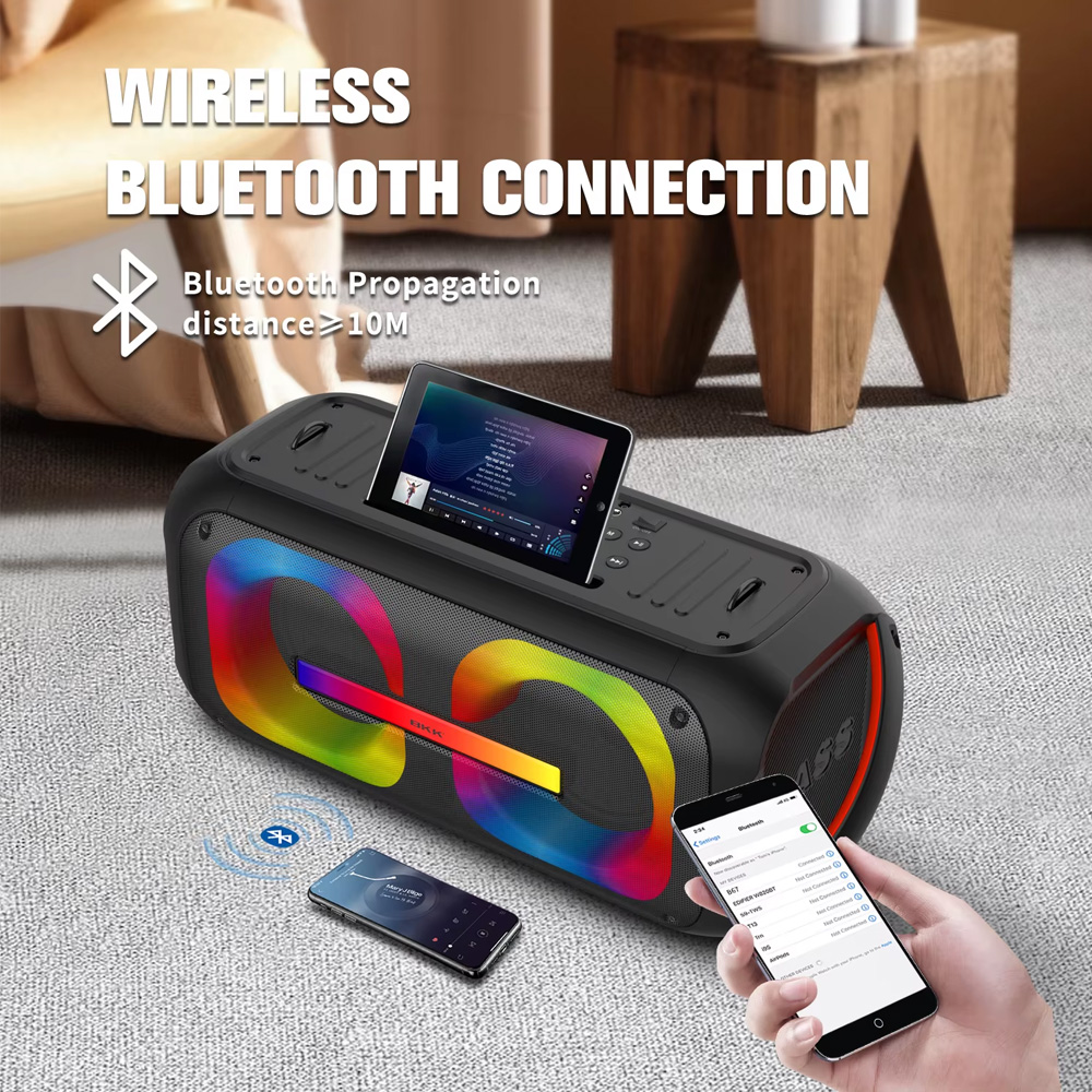 Bluetooth zvucnik BKK-B67 2x60W crni