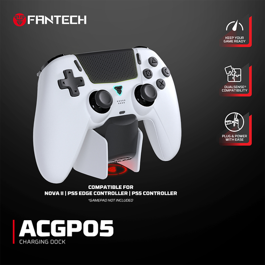 Joypad wireless charging dock Fantech ACGP05 WGP16, PS5 compatible beli