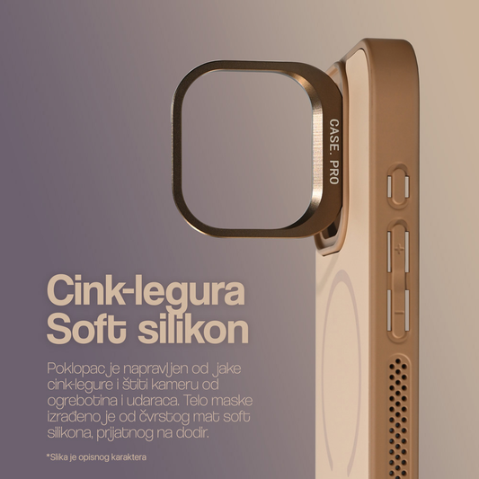 Torbica Magsafe Matte Shield za iPhone 17 Pro 6.3 braon