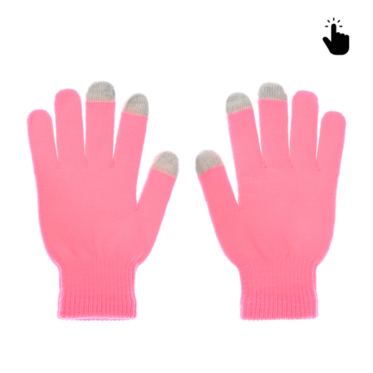 Rukavice za touch screen RY M (22cm) pink