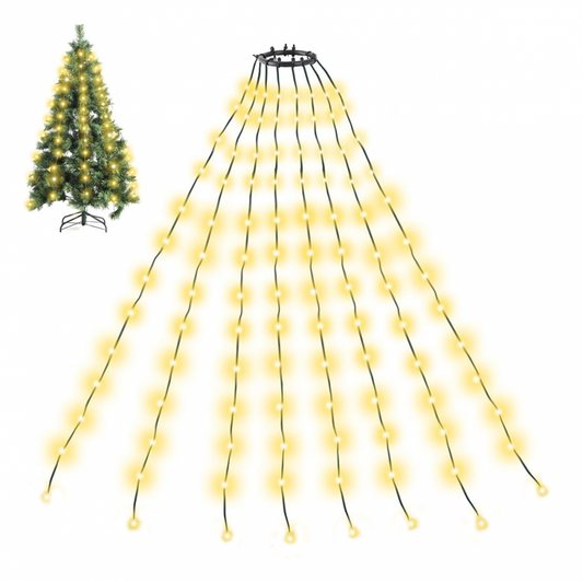 Novogodisnji ukras LED 280 lampica za jelku toplo zute (2m) USB napajanje JWD