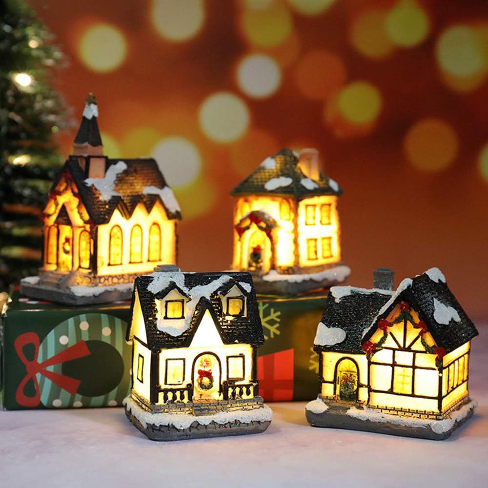 Novogodisnji ukras LED kucica EL