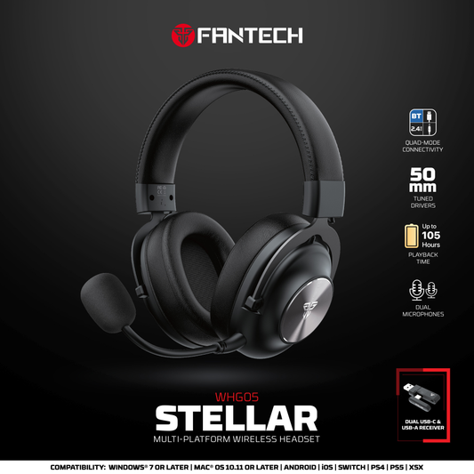 Bluetooth slusalice Fantech Stellar WHG05 crne