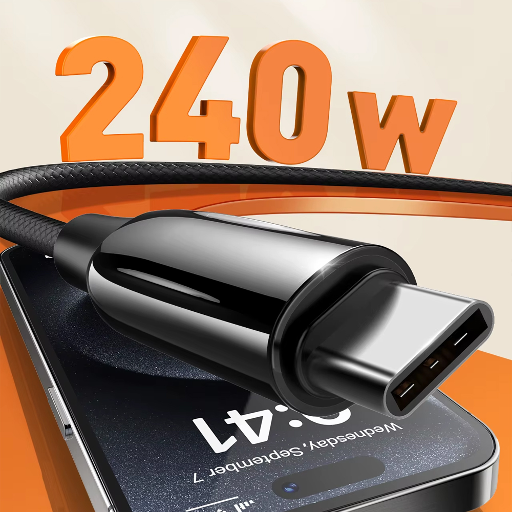 Data kabl LDNIO LC922c -240W Type C na Type C crni 2m