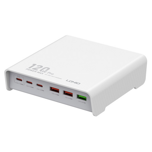 Kucni punjac LDNIO Q605, QC4+, PD3.0, SCP, PPS, VOOC, 120W total power beli