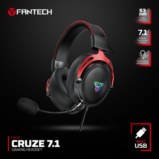 Slusalice Gaming Fantech HG31 Cruze 7.1 crne
