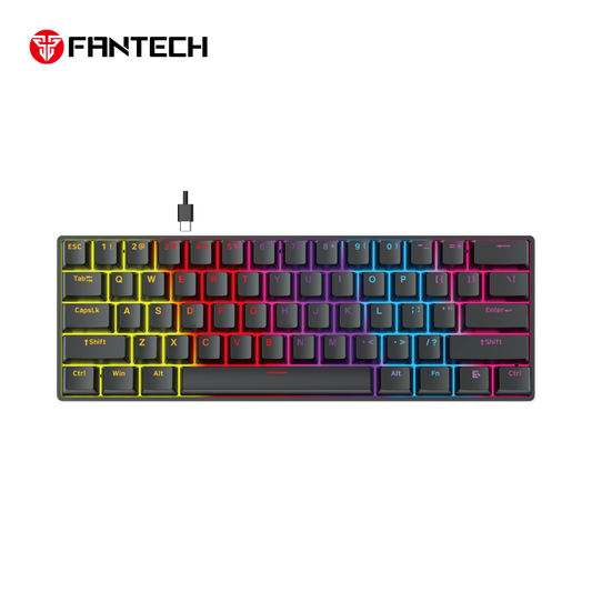 Tastatura Mehanicka Gaming Fantech MK211 RGB Atom61 crna (red switch)