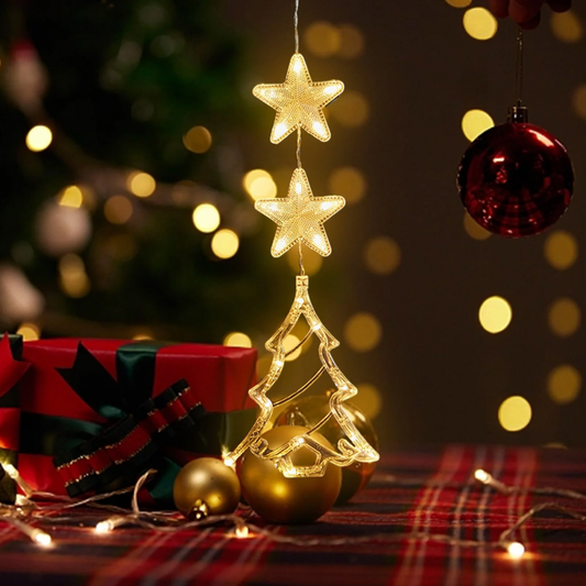 Novogodisnji ukras LED jelka i zvezdice EL