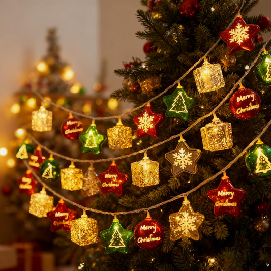 Novogodisnji ukras LED lampice 3m EL sa novogodisnjim motivima