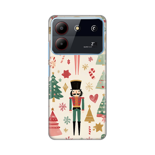 Torbica Silikonska Print za ZTE Blade A54 Vintage Christmas