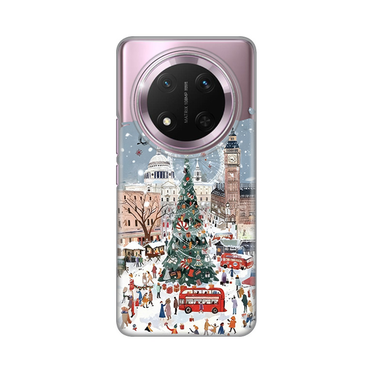 Torbica Silikonska Print Skin za Honor Magic 7 Lite Christmas Town