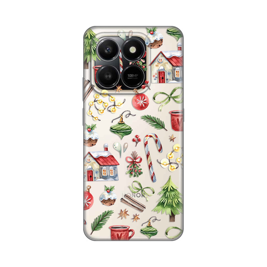 Torbica Silikonska Print Skin za Honor X7d 4G/400 Smart 5G Winter Spirit