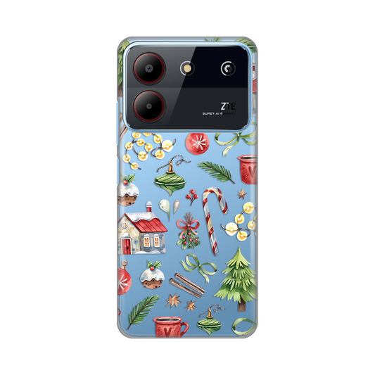 Torbica Silikonska Print Skin za ZTE Blade A54 Winter Spirit