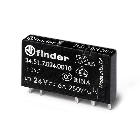 Slim relej 1CO/6A, 24VDC, 34.51.7.024.0010