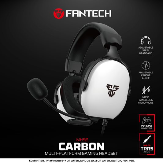 Slusalice Gaming Fantech MH92 Carbon white