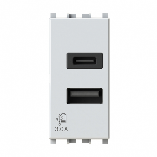 Uticnica USB CA 20W Vimar Arke bela 4B.V19B.USB.30