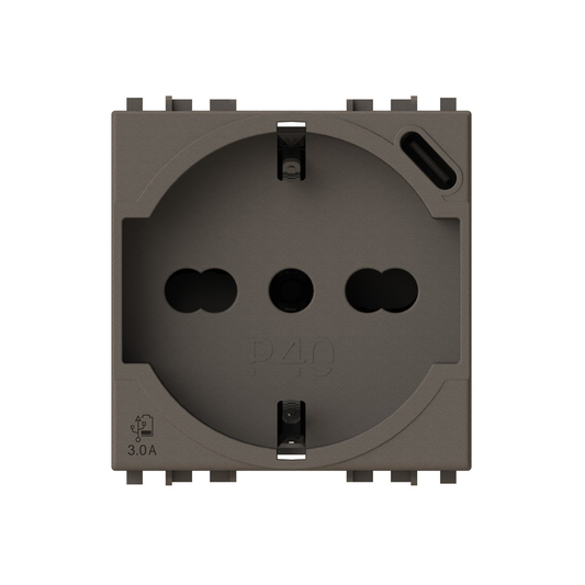 Uticnica USB P40 (1 suko+1 USB C) Vimar Arke metal 4B.V19M.P40.USB