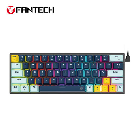 Tastatura Mehanicka Gaming Fantech MK874V2 RGB Atom 63 Mizu Navy (taro switch)