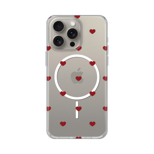 Torbica Print Magsafe za iPhone 15 Pro Max 6.7 Red Hearts