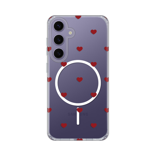 Torbica Print Magsafe za Samsung S921B Galaxy S24 Red Hearts