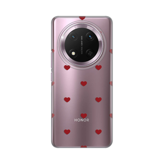 Torbica Silikonska Print za Honor Magic 7 Lite Red Hearts