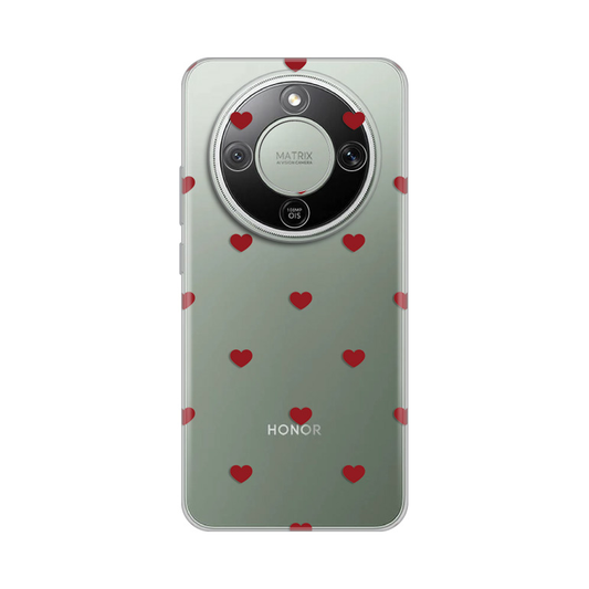 Torbica Silikonska Print za Honor Magic 8 Lite Red Hearts