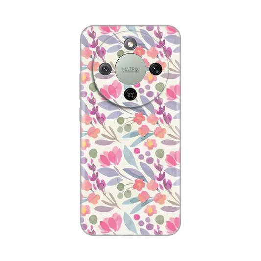 Torbica Silikonska Print za Honor Magic 8 Lite Watercolor Flowers
