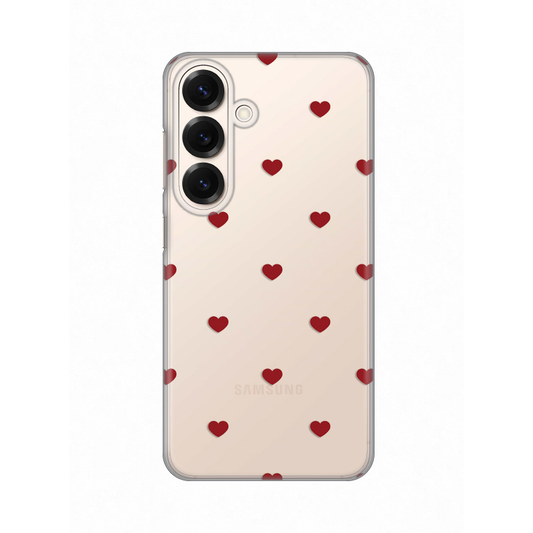 Torbica Silikonska Print za Samsung S931B Galaxy S25 Red Hearts