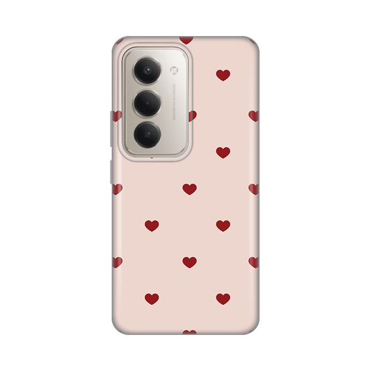Torbica Silikonska Print za Xiaomi Redmi 15 4G Beige Hearts