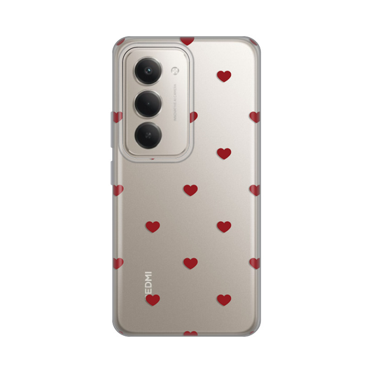 Torbica Silikonska Print za Xiaomi Redmi 15 4G Red Hearts